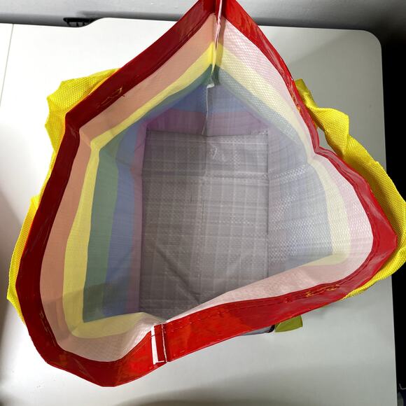 IKEA Storstomma Small Tote Bag Rainbow Reusable Shopper Storage Pride LGBTQ NWT - Picture 6 of 8